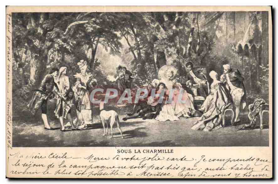 CPA Sous La Charmille 