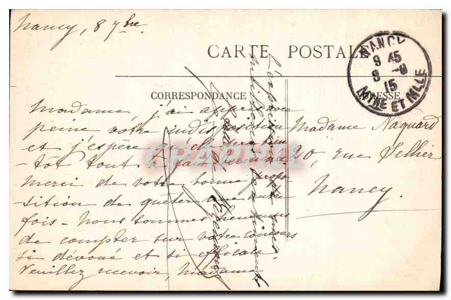 CPA Jane Parraud Comme Madeloine la France sera rehabilitee et sauvee par son coeur  — Back