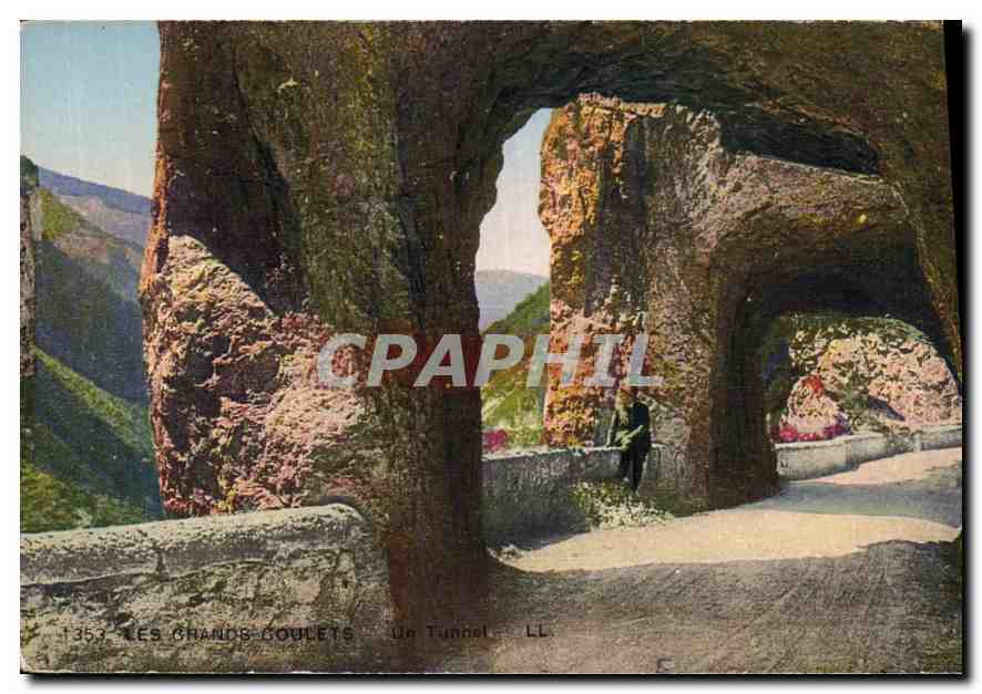 CPA Les Grands Coulets Un Tunnel 