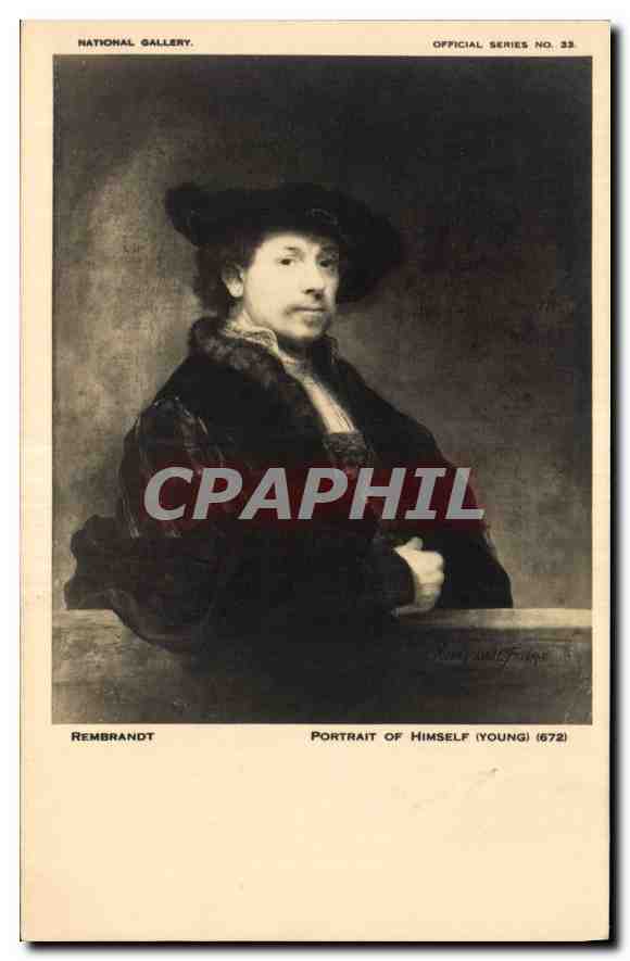 Rembrandt — Portrait of Himself (Young) — National Gallery, Official Series No. 33