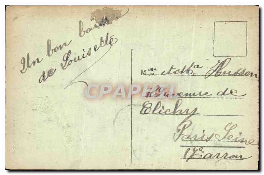 CPA Vierge Mere assise en argent Tresor de Conques  — Rückseite