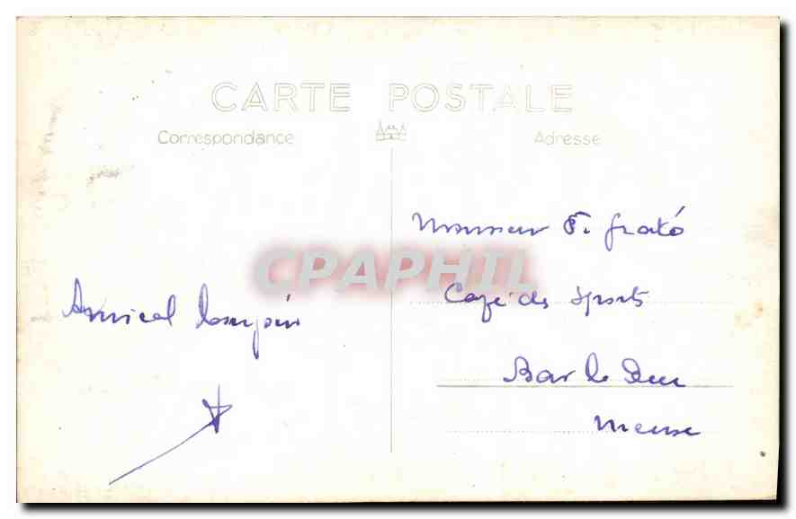 CPA Lacets Le Domenon — Verso