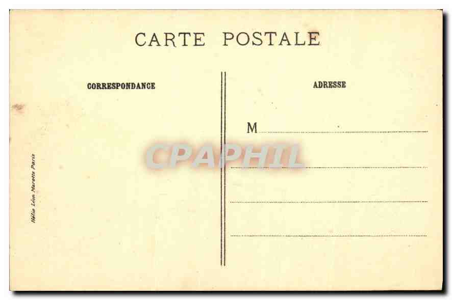 Abbaye de Chaalis — L'avenue et les ruines — J. S. Bulloz, Edit. — Reverso