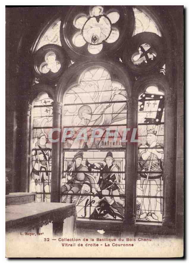 Rechter Fensterbild — Die Krone — Sammlung der Basilika Bois Chenu — L. Beyer, Nr. 32