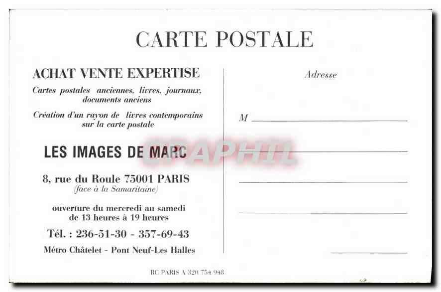 REPRO Paris Halles Centrales Le Pere la Srrure Lies Images de Marc  — Rückseite