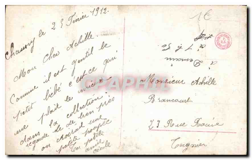 CPA L'Avenir Femme — Verso