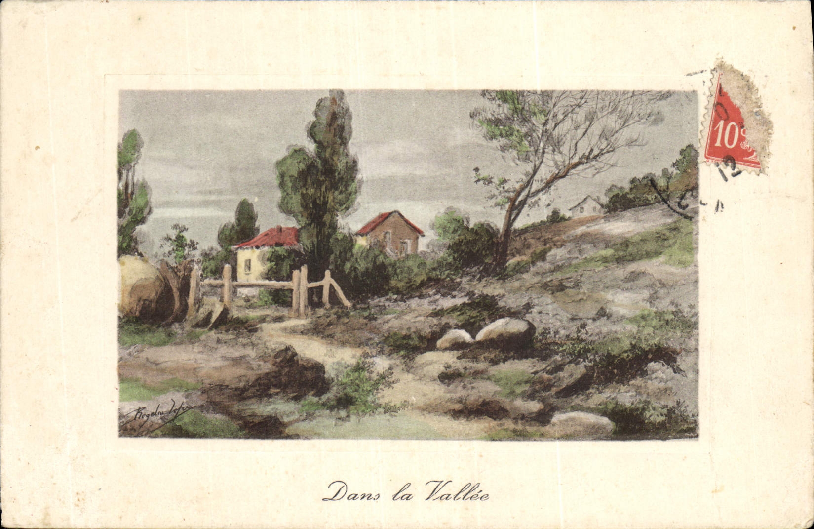 Dans la Vallée — paysage rural — P. Joly, n° 21