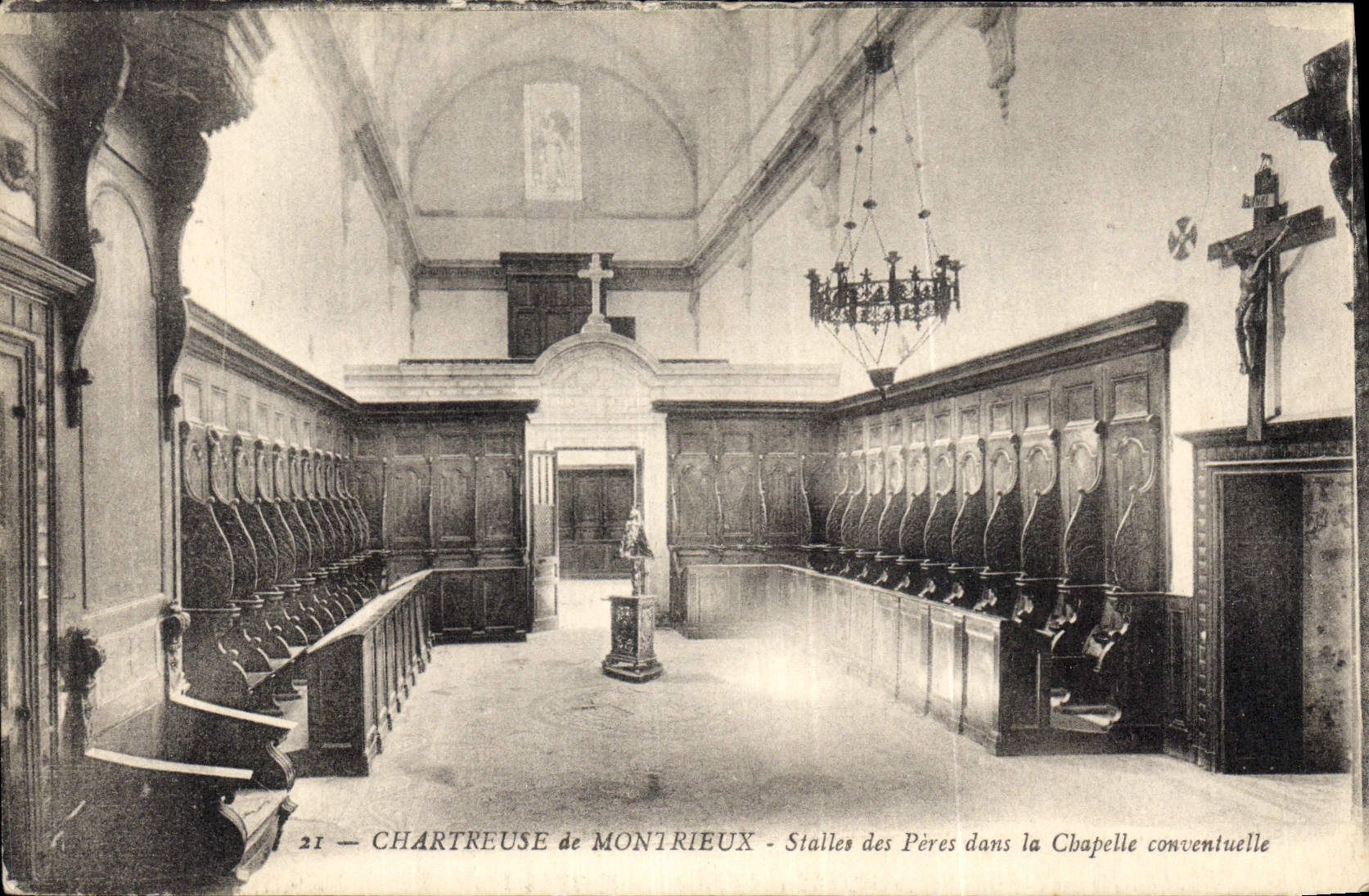 Chartreuse de Montrieux — Stalles des Pères dans la Chapelle conventuelle — Édition F. Duce, Marseille