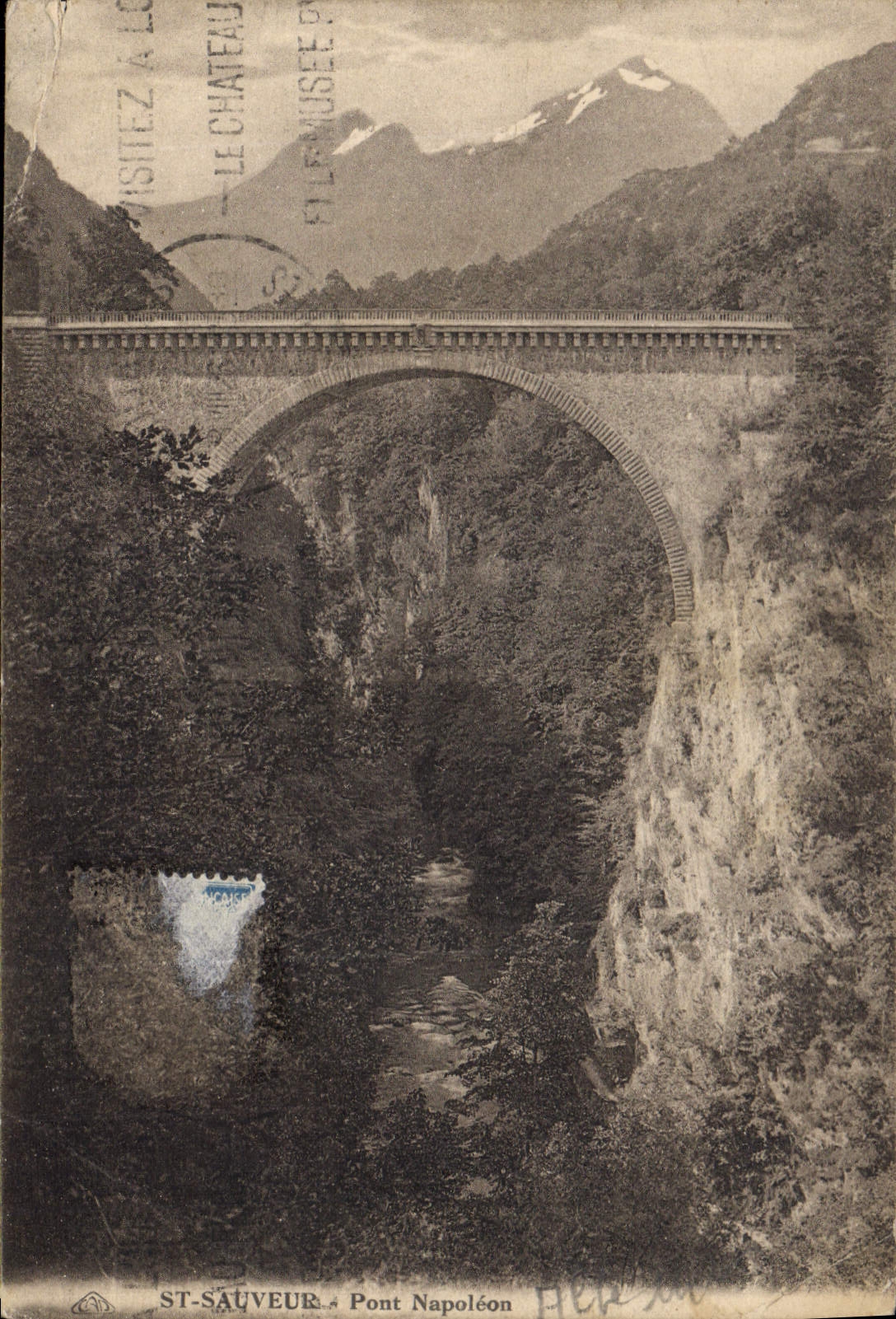 St-Sauveur — Pont Napoléon — Éditeur : ST-LE-MUSEE