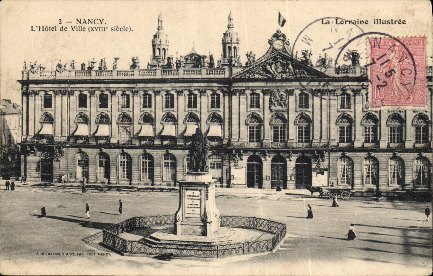 Nancy — L'Hôtel de Ville (XVIIIe siècle) — La Lorraine illustrée, n°2