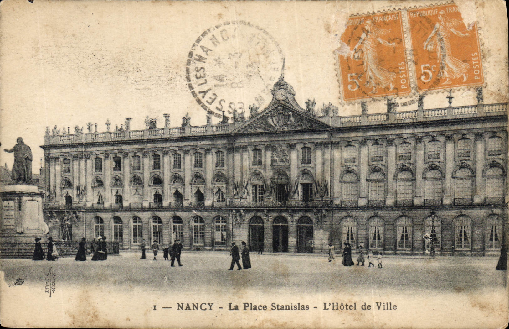 CPA Nancy  La Place Stanislas L'Hotel de Ville 