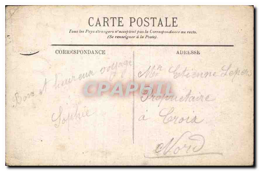 CPA Lourdes La Vierge Couronnee  — Verso