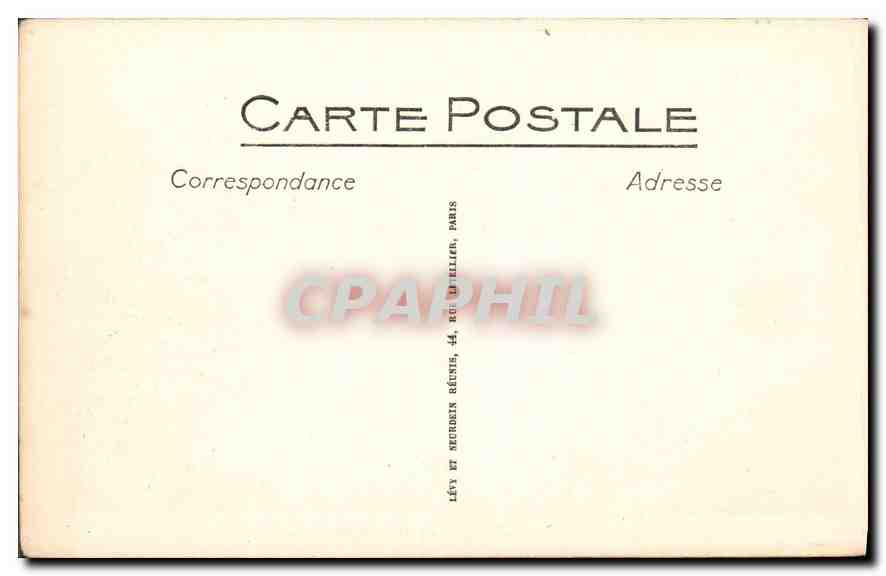 CPA Lourdes La Basilique  — Verso