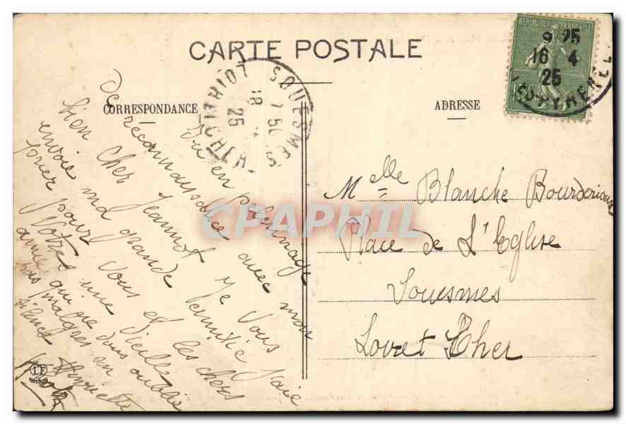 CPA Lourdes Station du Calvaire  — Verso