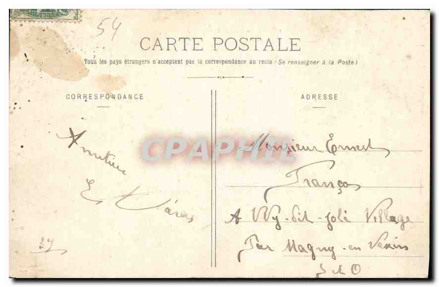 CPA Nancy Vue generale prise depuis St Epvre  — Rückseite