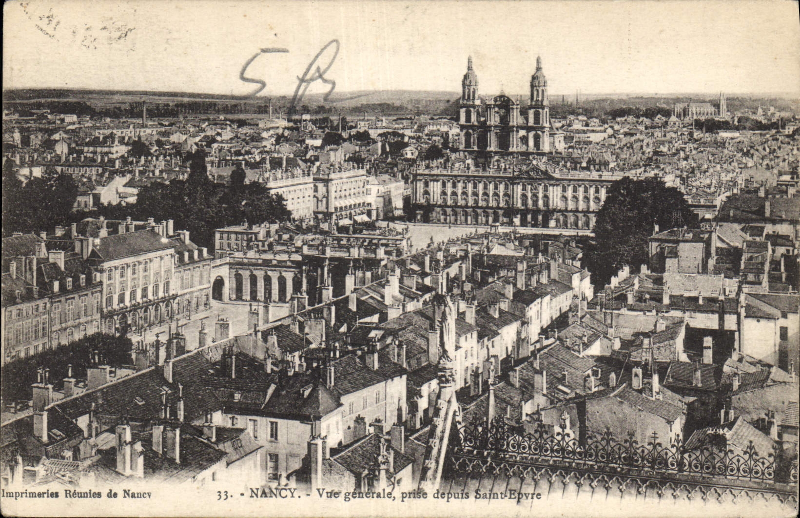 CPA Nancy Vue generale prise depuis Saint Epvre 