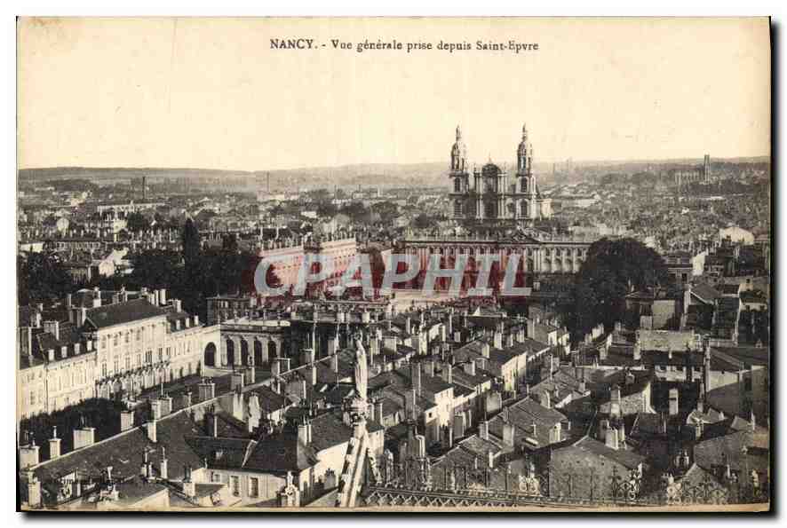 CPA Nancy Vue generale prise de la Basilique Saint Epvre 
