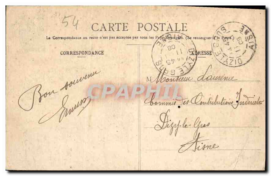 CPA Nancy Vue generale prise depuis Saint Epvre  — Verso