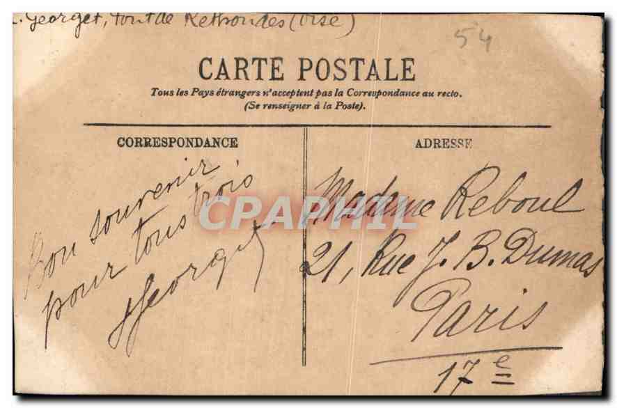 NANCY — L'Hôtel de Ville — Le Grand Salon — Édition V. Berger — n°161 — Verso