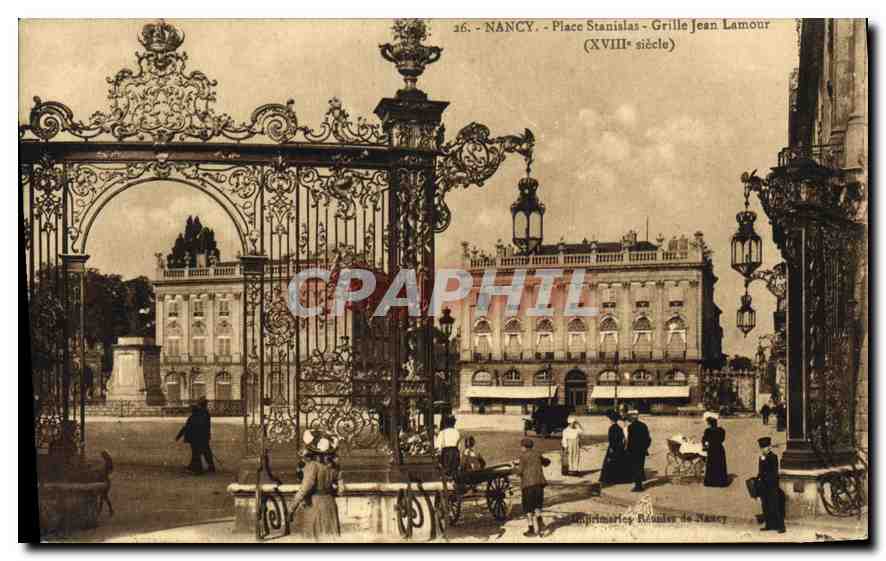 Nancy - Place Stanislas - Grille Jean Lamour (XVIIIe siècle) — Éditeur: Souvenirs de Nancy, n° 36