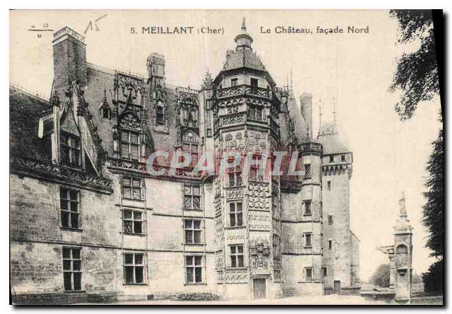 CPA Meillant Cher La Chateau facade Nord 