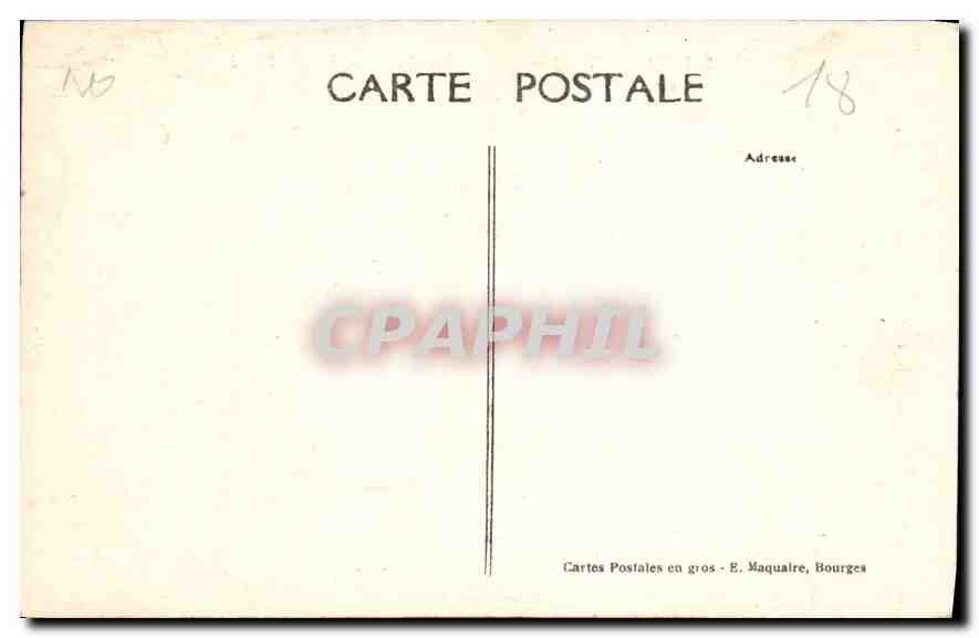 CPA Meillant Cher La Chateau facade Nord  — Rückseite