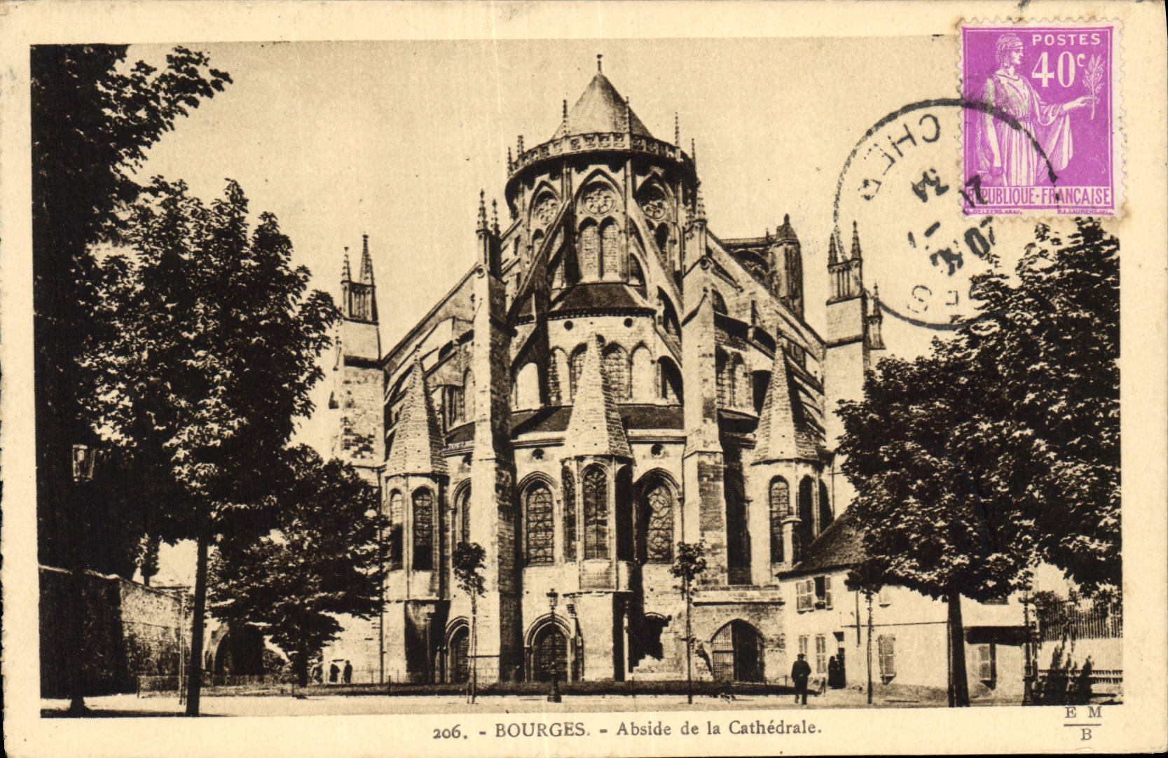 CPA Bourges Abside de la Cathedrale 