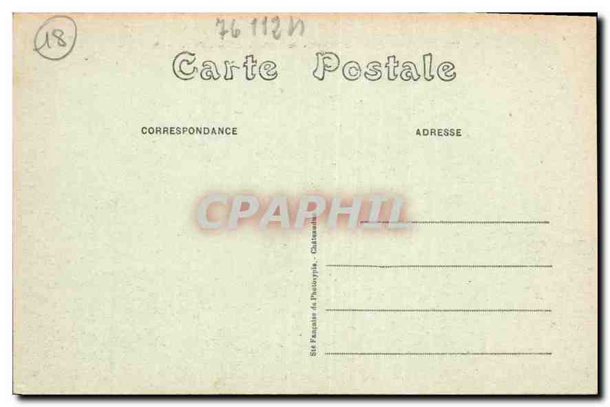 CPA Bourges Palais Jacques Imprimerie Foucrier — Rückseite