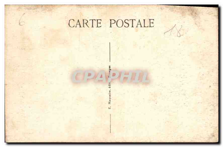 CPA Bourges Jardin des Pres Fichaux VUe prise de la Terrasse  — Rückseite