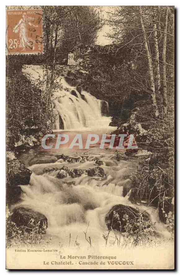 CPA Le Morcan Pittoresque Le Chatelet Cascade de Voucoux 