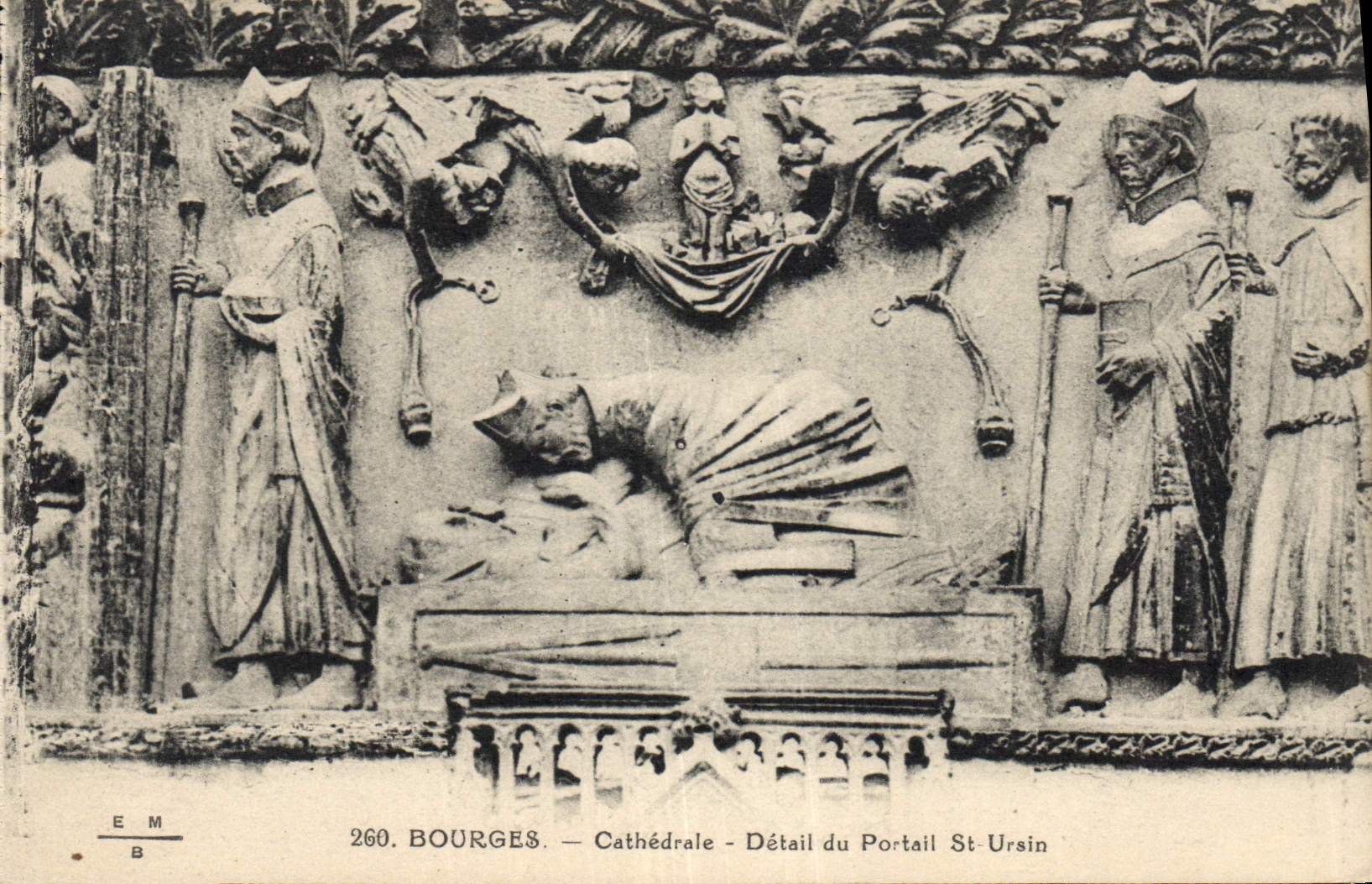 Bourges — Cathédrale — Détail du Portail St-Ursin