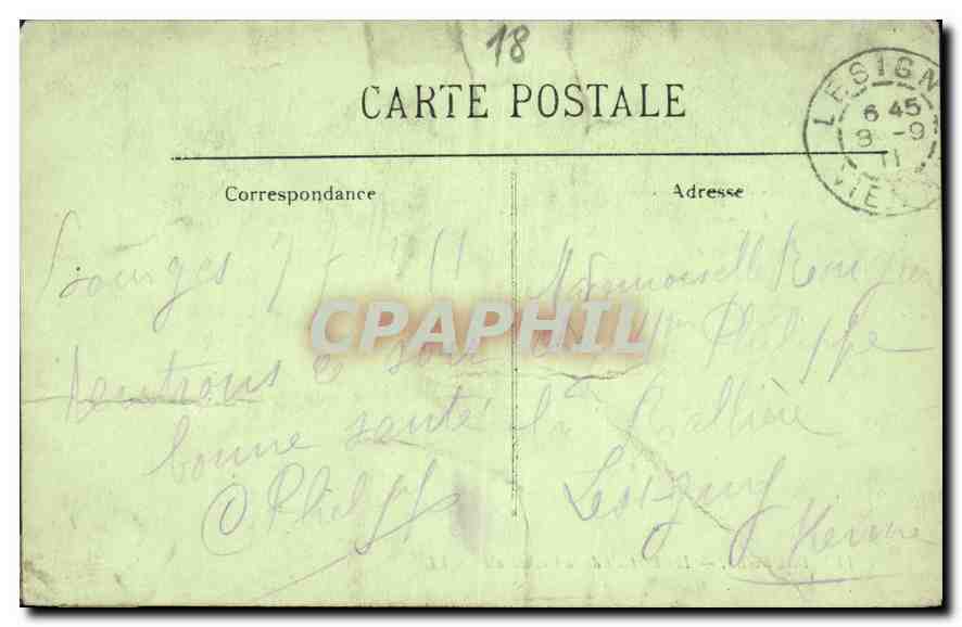 CPA Bourges Les Portails de la Cathedrale  — Rückseite