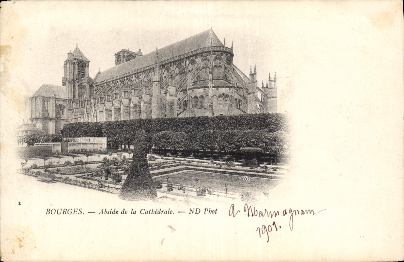 Bourges — Abside de la Cathédrale — ND Phot, n°101