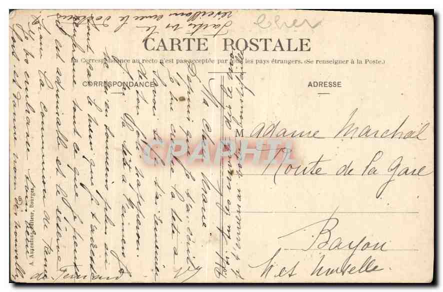 Camp d'Avord - Le Mess des Officiers — En Berry — n°499 — Rückseite