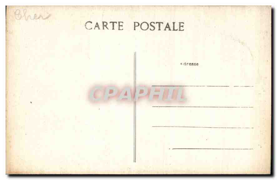 CPA Chateau de Meillant pres St Amand Montrond  — Rückseite
