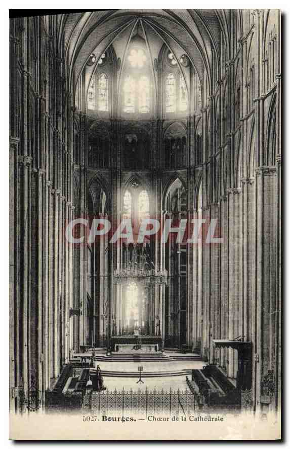 CPA Bourges choeur de la Cathedrale 