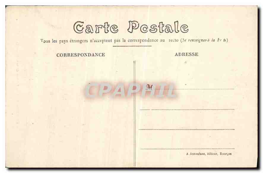 CPA Bourges choeur de la Cathedrale  — Rückseite
