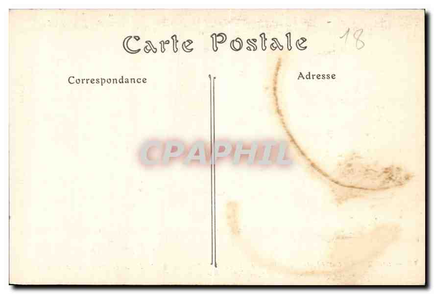 CPA Bourges Cathedrale Saint Etienne Partie du Tympan de la Porte centrale  — Rückseite