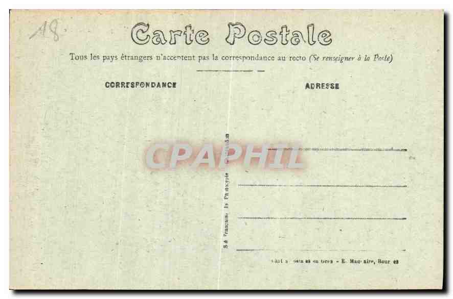 CPA Bourges Palais acques Coeur Vue prise de la Place Berry  — Rückseite