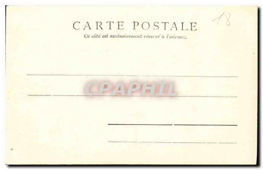 CPA Archeveche de Bourges Vue du cote du Jardin Public  — Rückseite