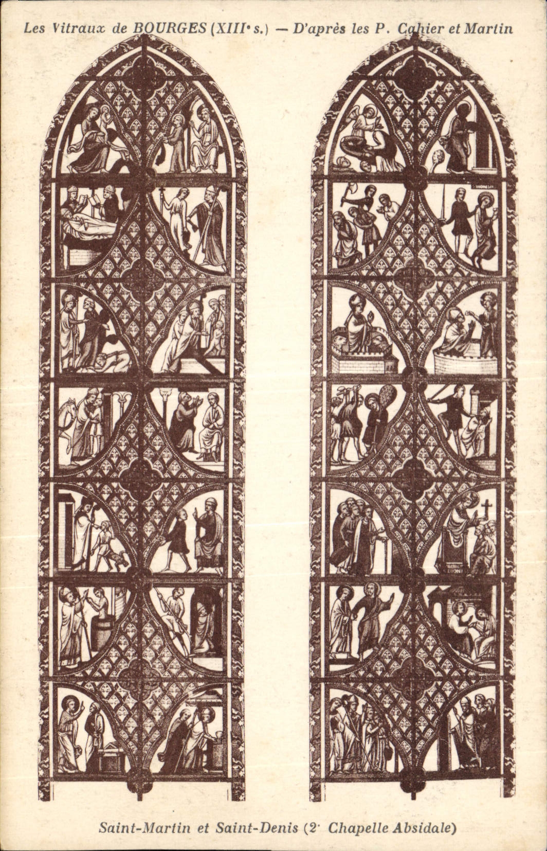 CPA Saint Martin et Saint Dennis Chapelle Abside 