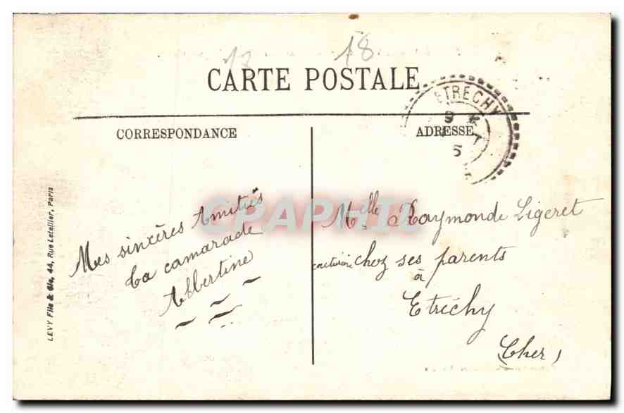 CPA Bourges Cour interieure du Palais Jacques Coeur  — Rückseite