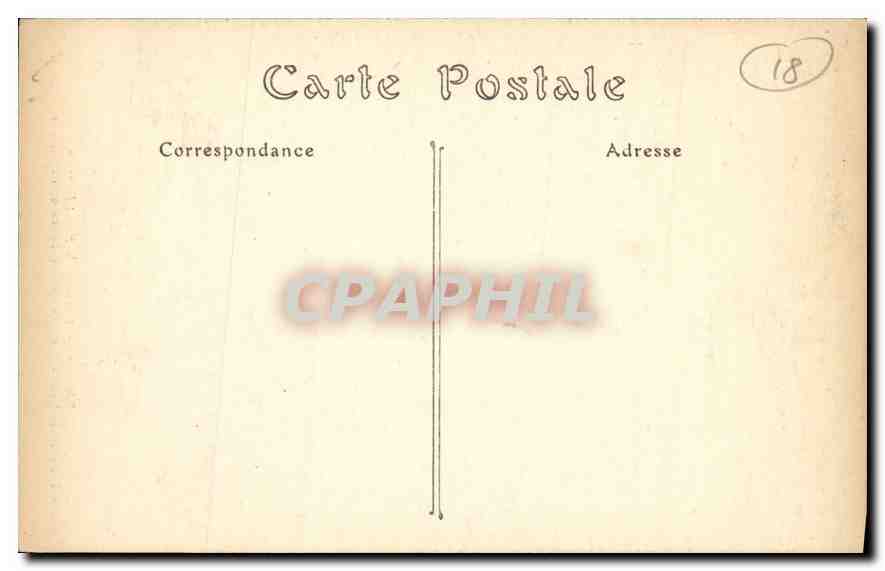 CPA Bourges Cathedrale Saint Etienne Les Quatre peres de l'Eglise  — Rückseite
