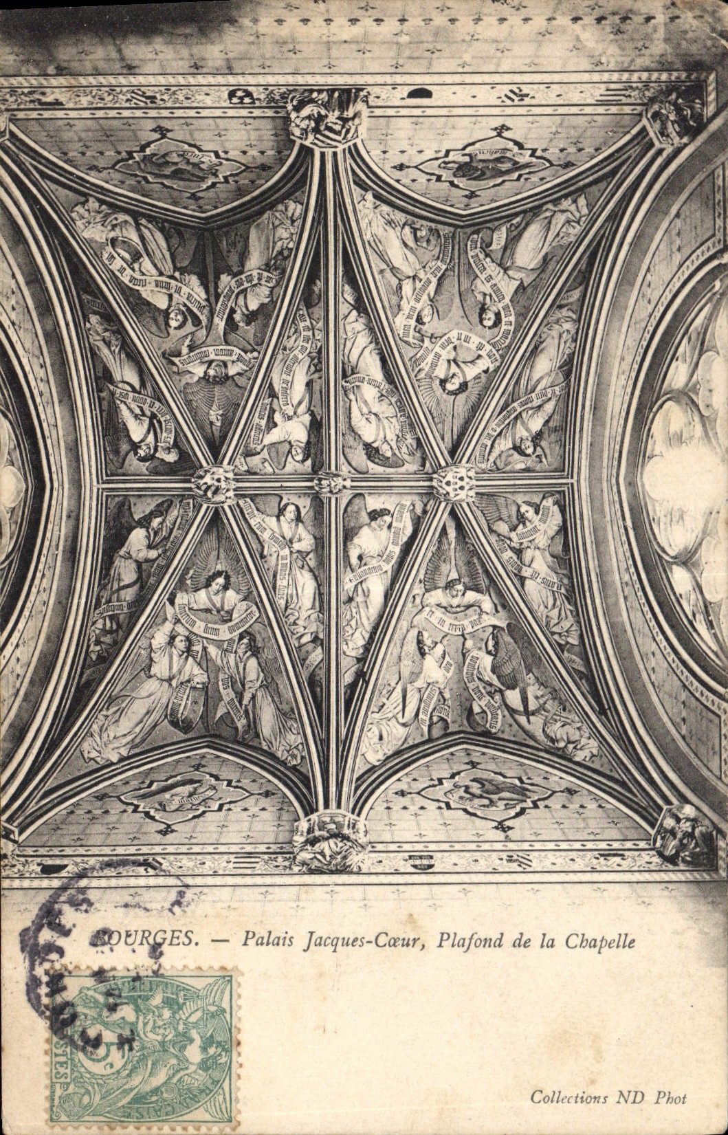 CPA Bourges Palais Jacques coeur Plafond de la Chapelle 