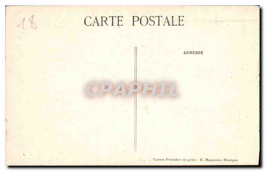 CPA Bourges Crypte de la Cathedrale Groupe de la Miseu Tombeau  — Rückseite