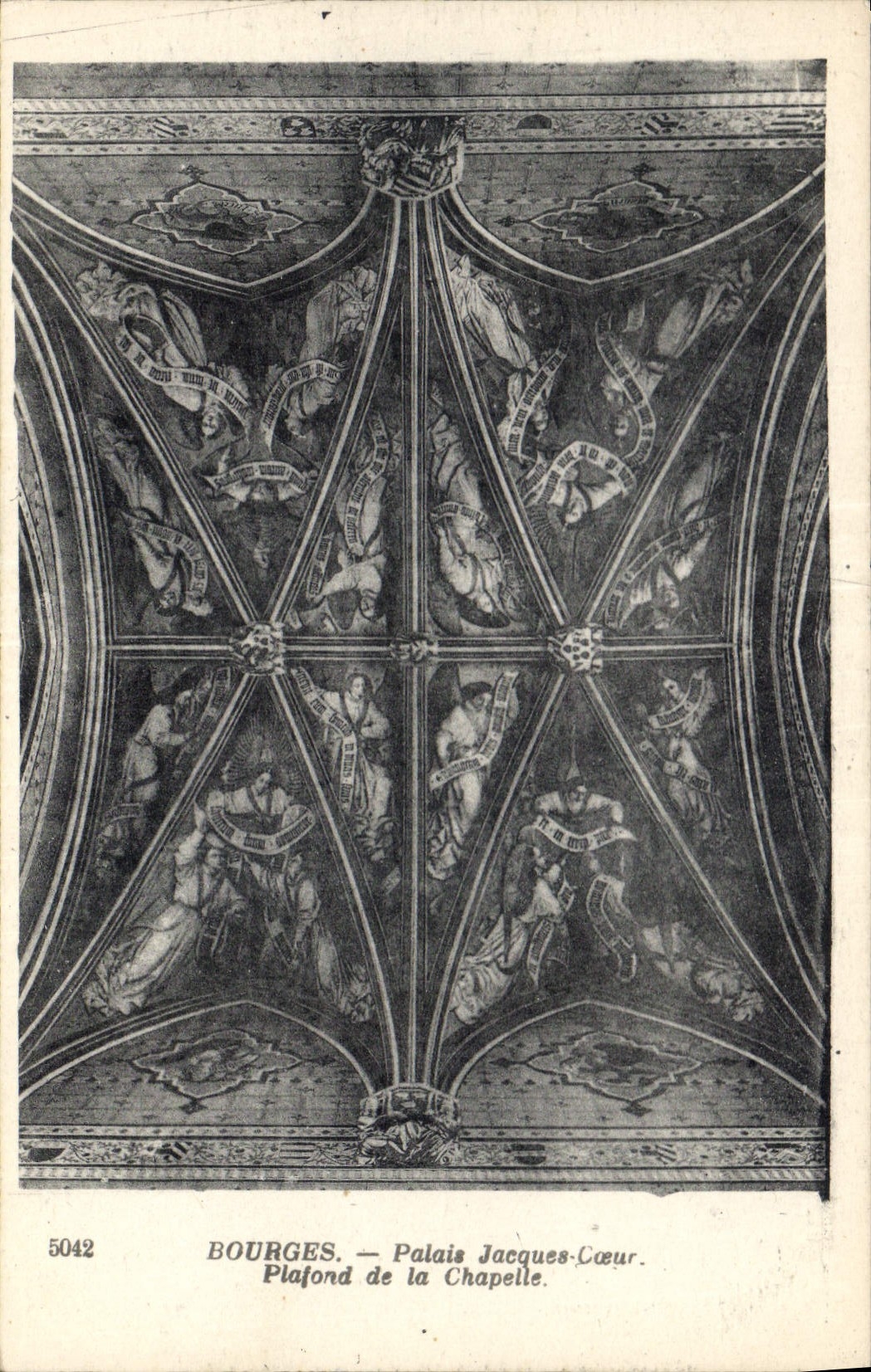 Bourges — Palais Jacques-Cœur. Plafond de la Chapelle.