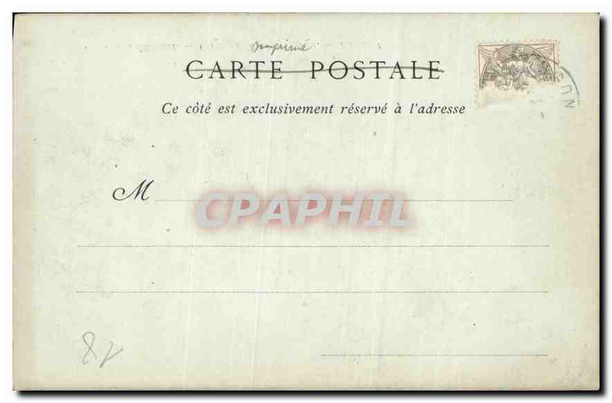 CPA Chateau de Meillant Cheminee du Grand Salon — Rückseite