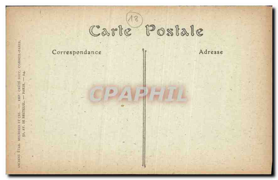 CPA Bourges Palais Jacques coeur Plafond de la Chapelle  — Back