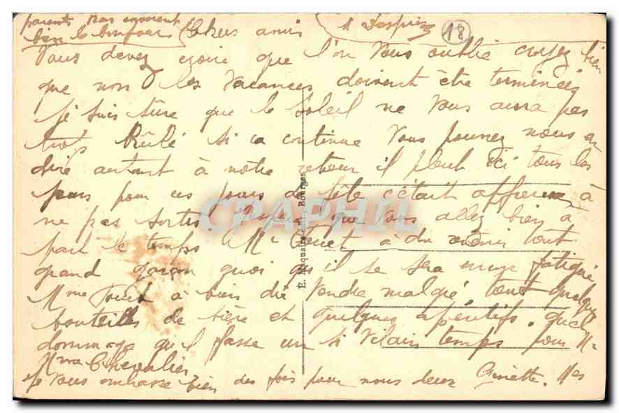 CPA Bourges Palais Jacques Coeur Vue prise de la Place Berry  — Rückseite