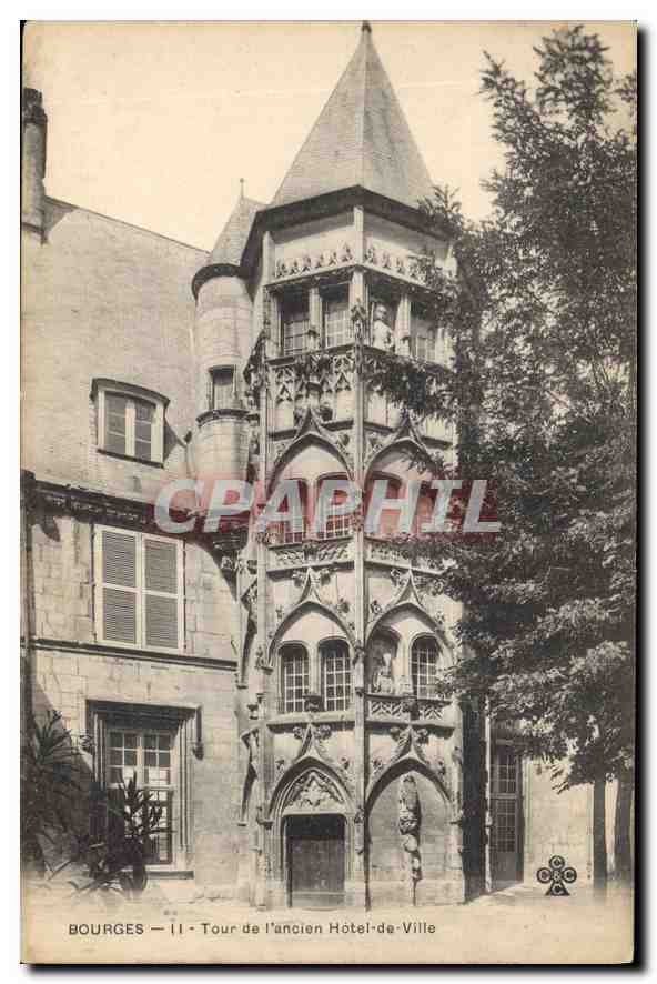CPA Tour de l'ancien Hotel de Ville 